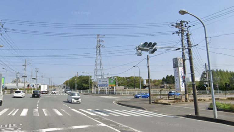 県道10号を右折し、北茨城方面へ